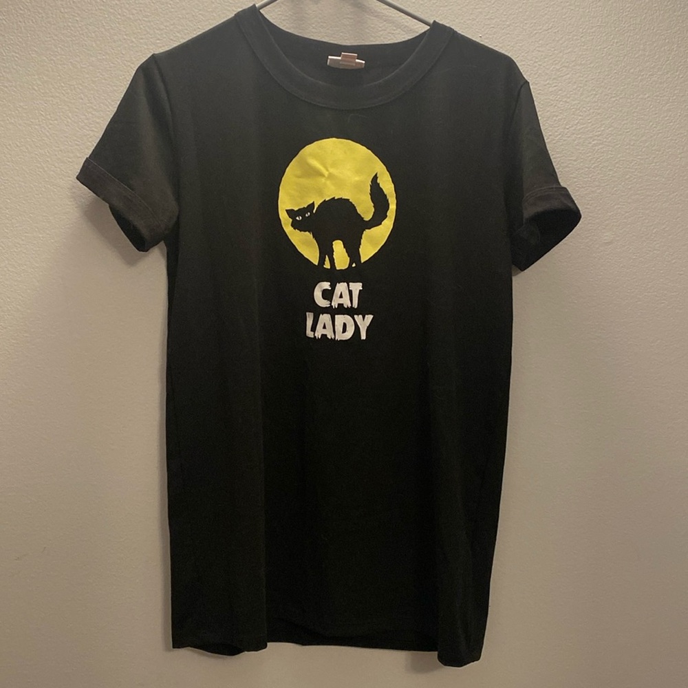 Cat Lady Spooky Season Graphic Tee